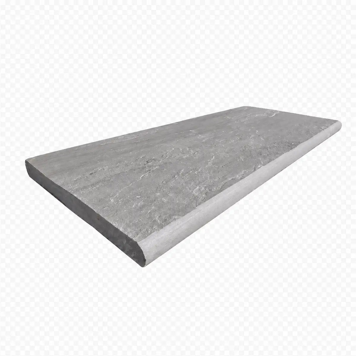 Kandla Grey sandstone bullnose steps in riven surface