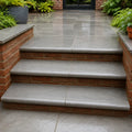 Kandla Grey sandstone bullnose steps riven