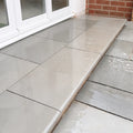 Kandla grey smooth sandstone bullnose steps