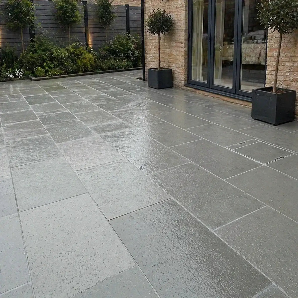 Kota blue limestone paving 900 x 600