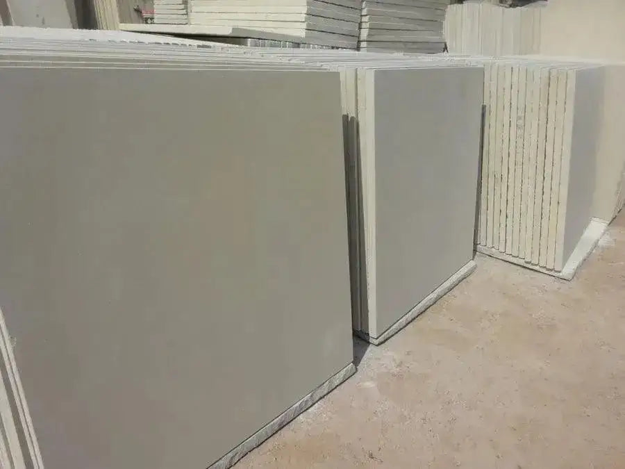 fossil mint Indian sandstone paving sawn honed