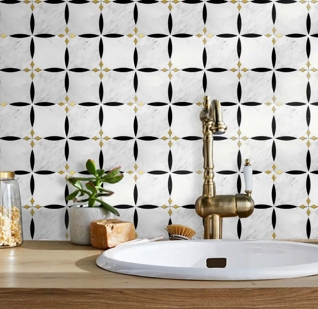 Luxury Marble Mosaic Tiles for Wall - LSD097 – Paving Slabs Tiles