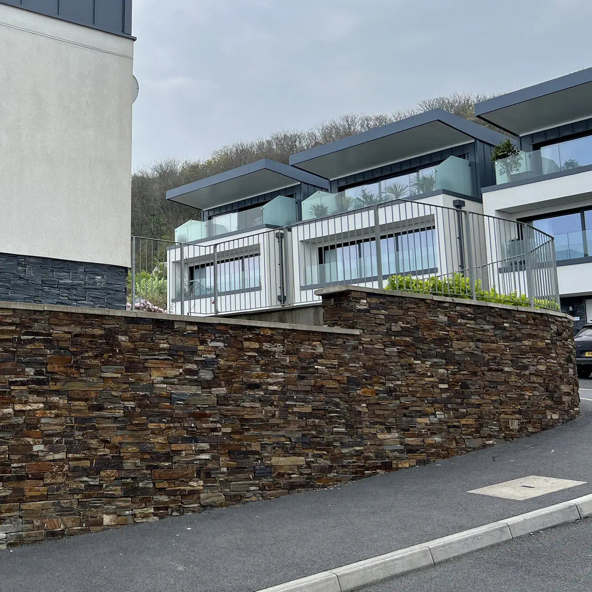 multicolour slate Z stone cladding