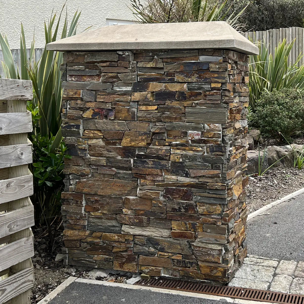 multicolour slate Z stone cladding