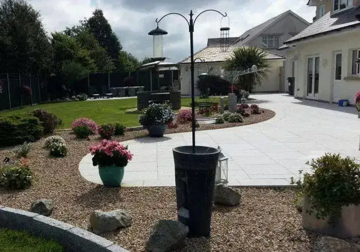 silver granite paving slabs