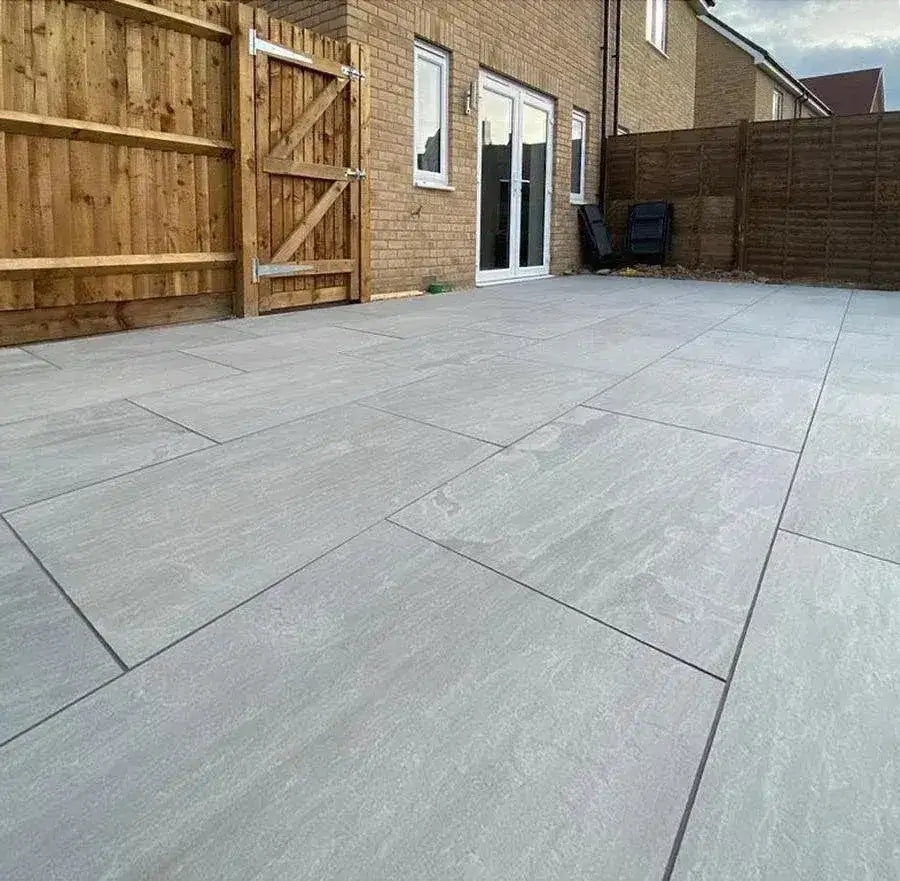 porcelain paving slabs Kandla grey 900 x 600