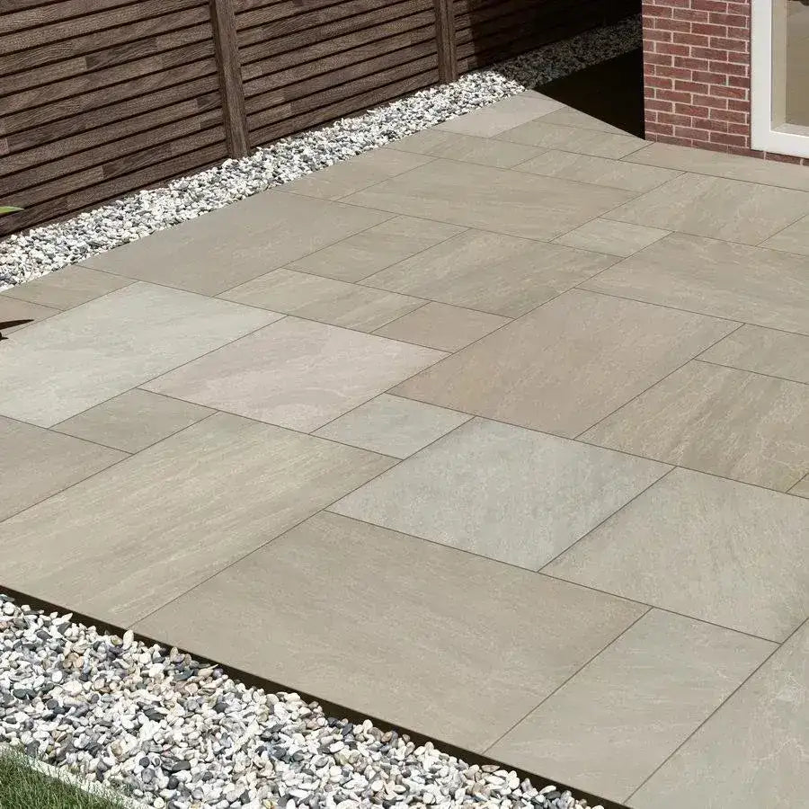 Raj Green Porcelain Paving Slabs 600x600 From £20.99/m2