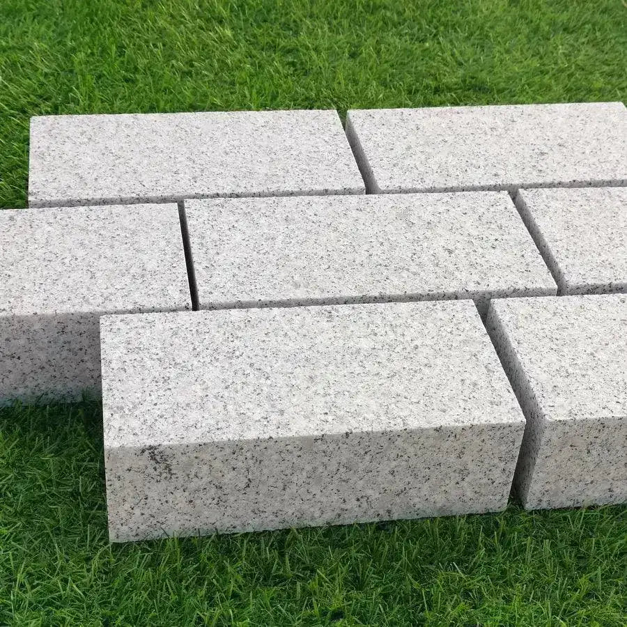 silver grey granite sawn setts for driveway