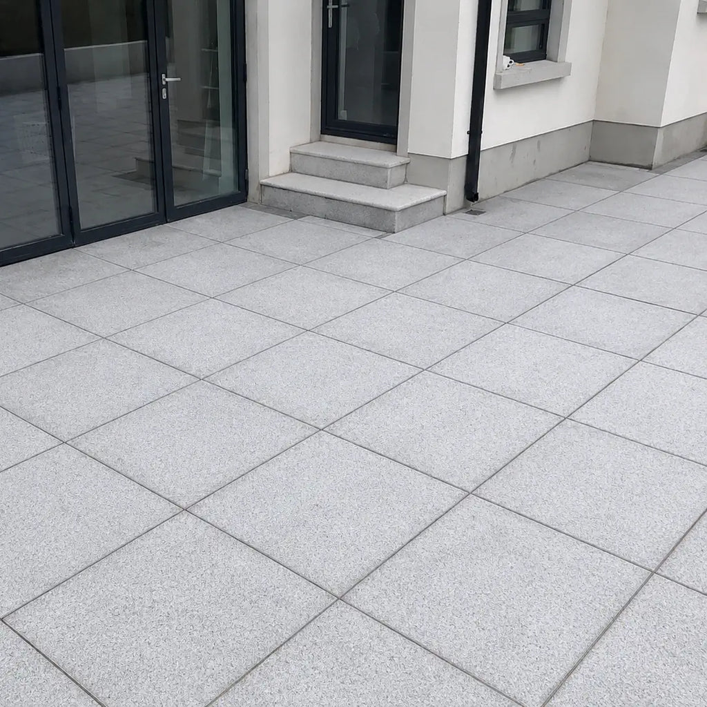 silver granite paving slabs 600 x 600