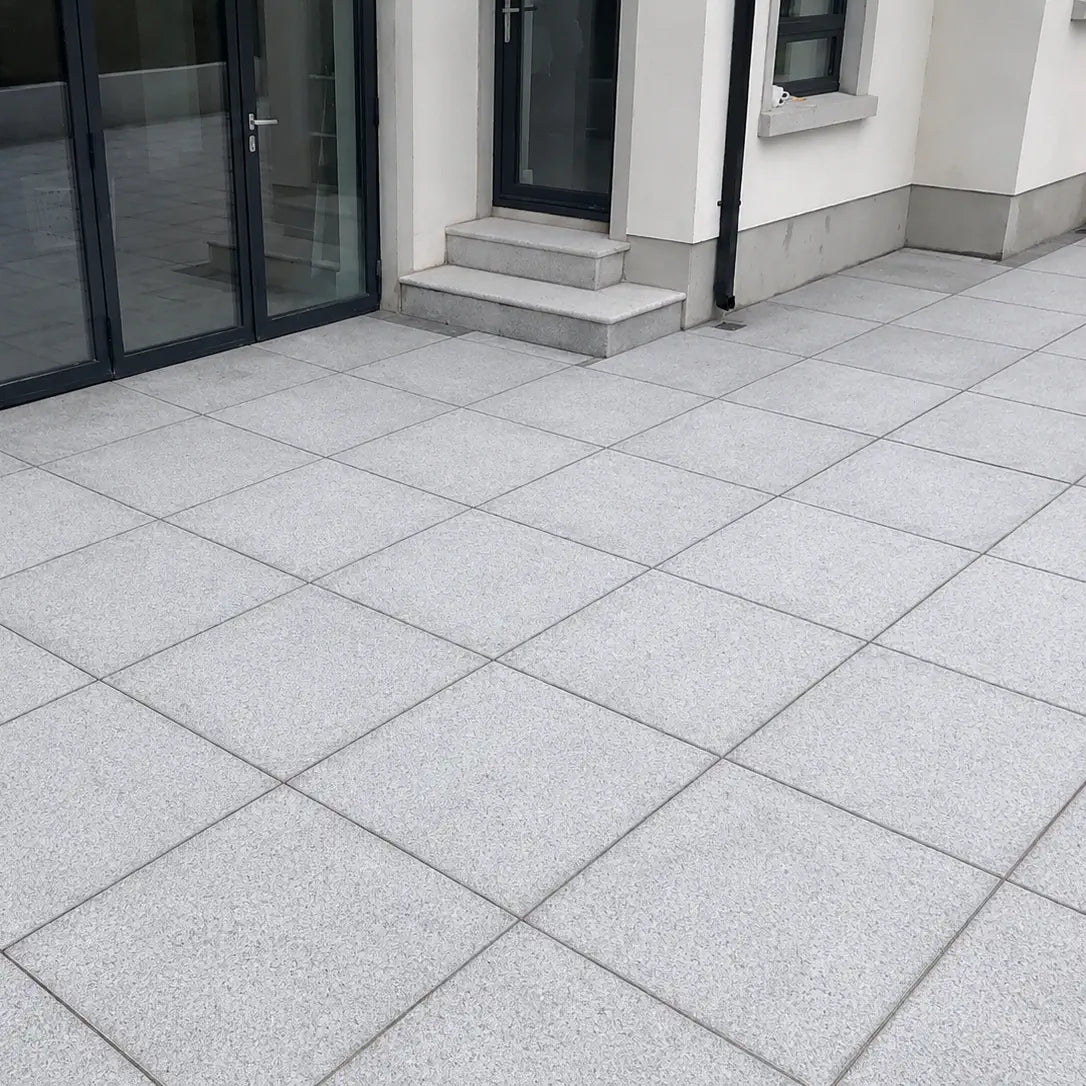 silver granite paving slabs 600 x 600