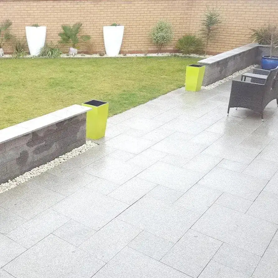 granite paving silver grey