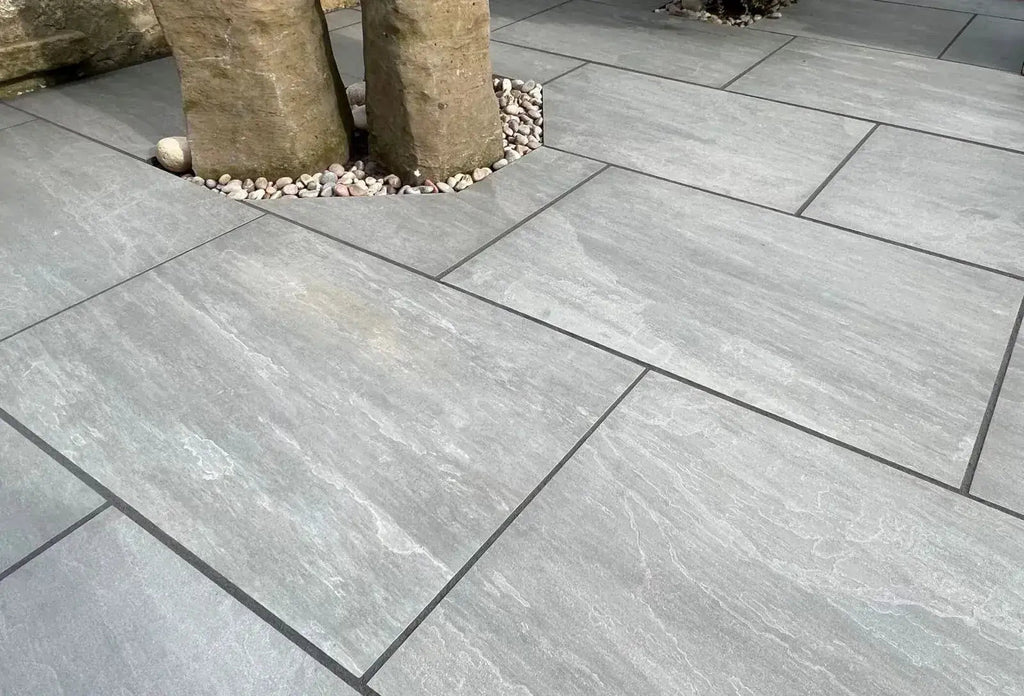 Silver Kandla Grey Porcelain Paving 900x600x20 – Paving Slabs Tiles