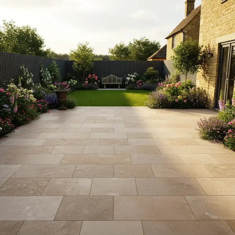 Sinai Pearl Limestone Porcelain Paving 900x600