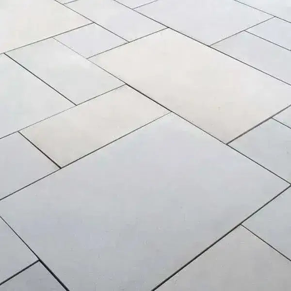 smooth Indian sandstone patio paving slabs
