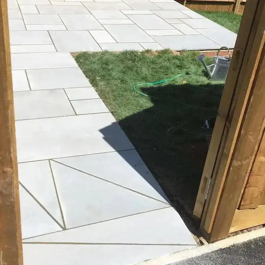 smooth Indian sandstone paving Kandla grey