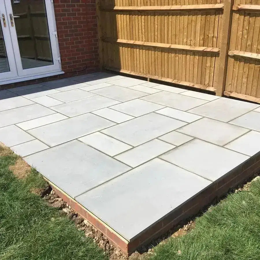 smooth Indian sandstone paving Kandla grey