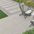 station grey porcelain paving slabs