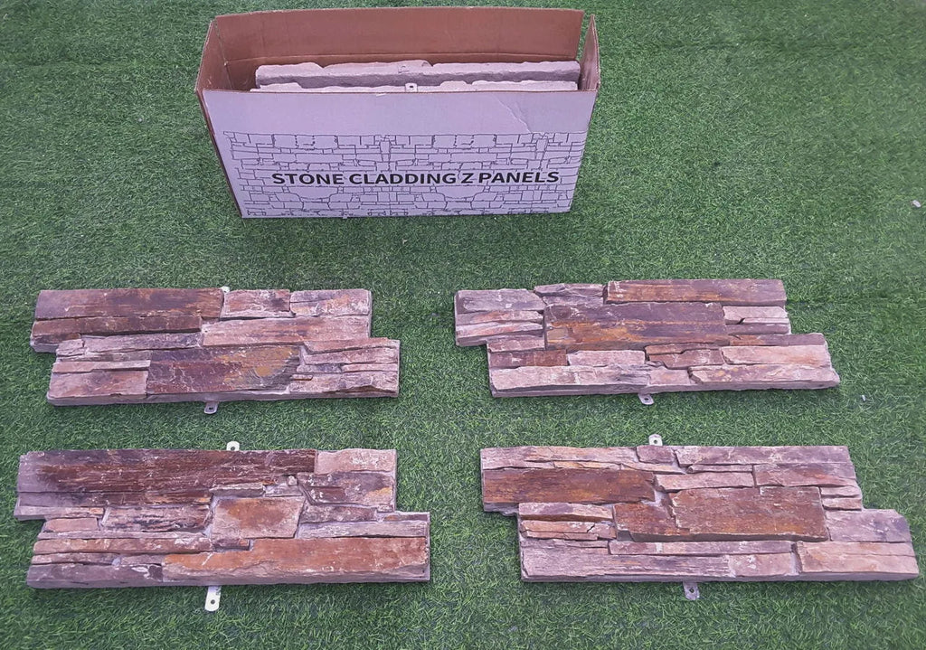 stone cladding multicolour Z panels