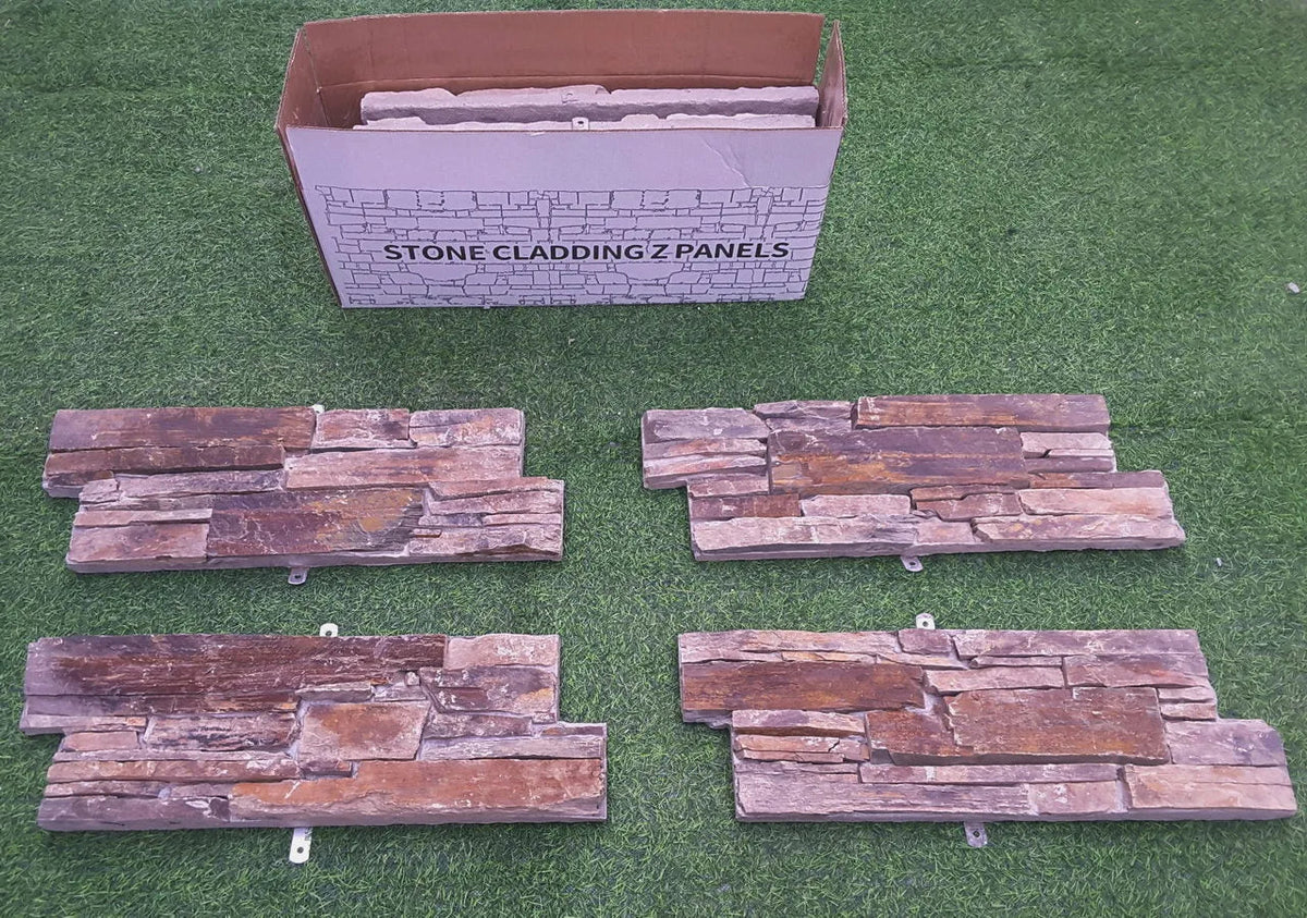 stone cladding multicolour Z panels