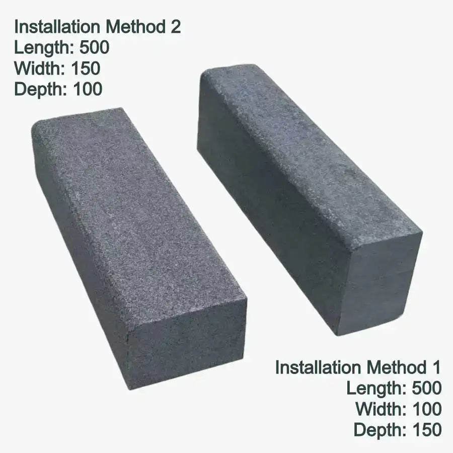 stone kerbs granite 500x150x100