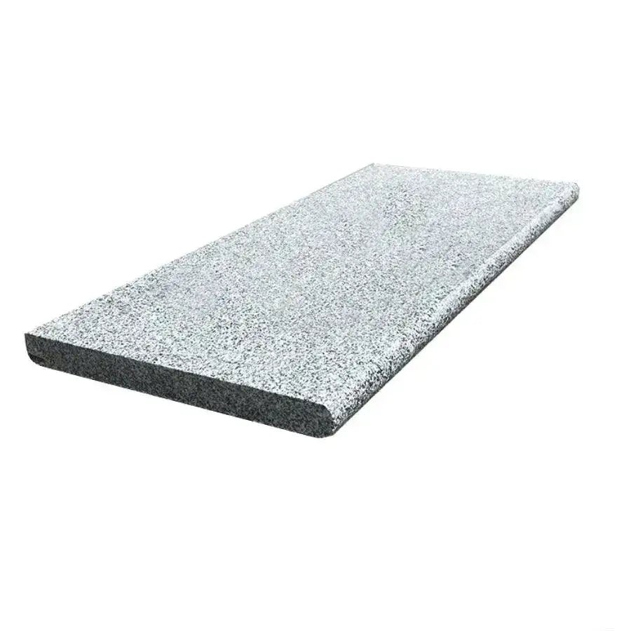 granite steps bullnose silver grey