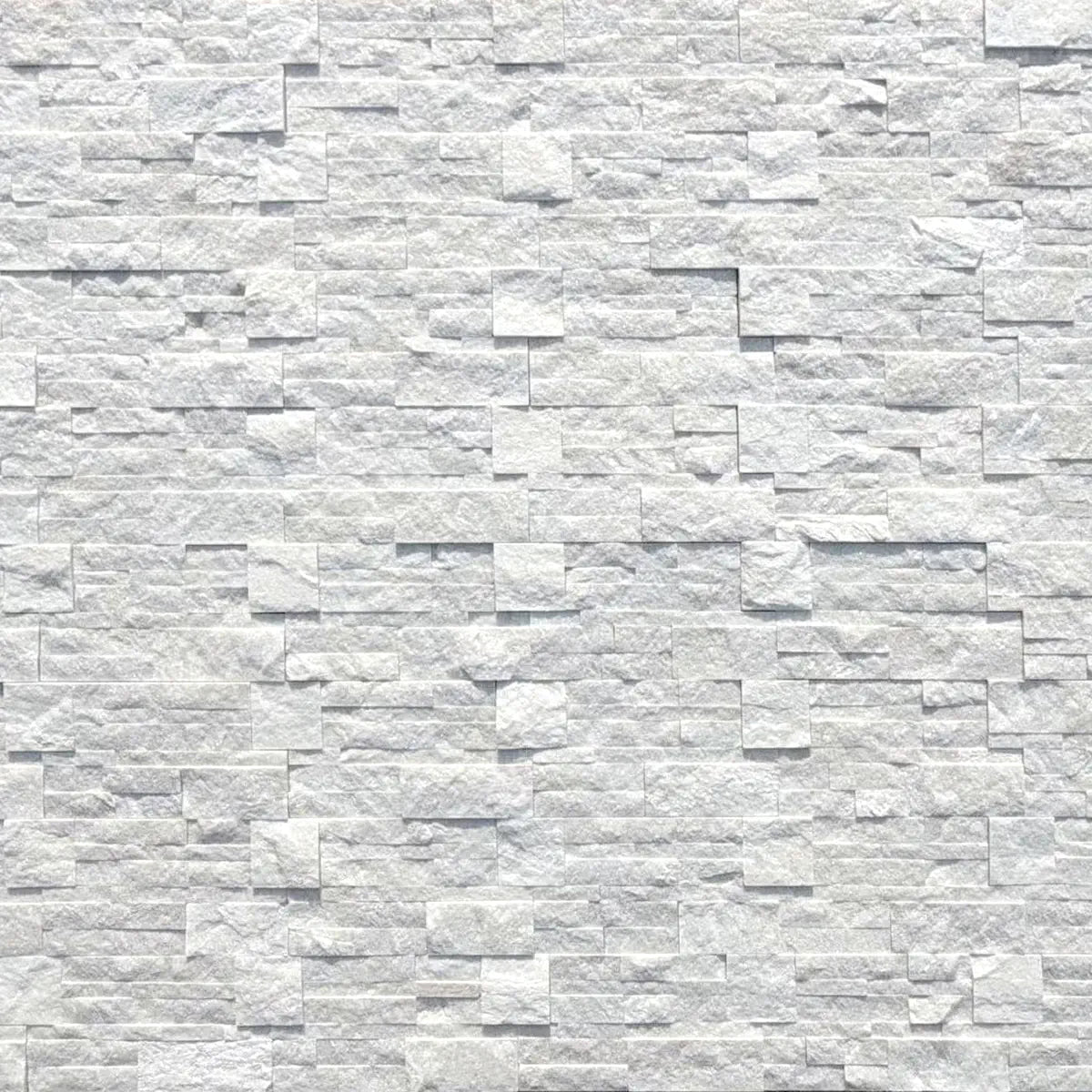 white sparkle split face tiles 3D mosaic tiles