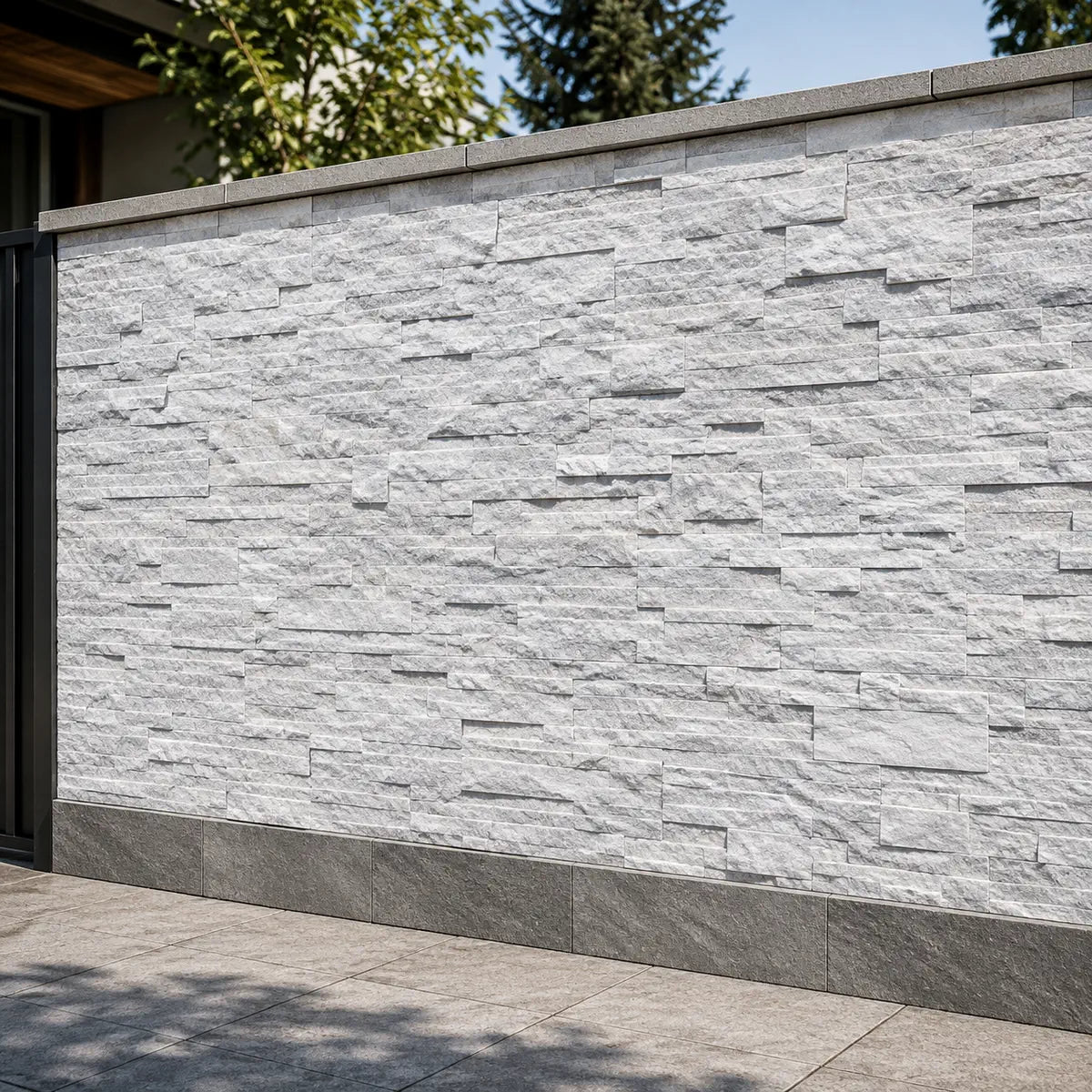 white sparkle split face tiles 3D mosaic tiles