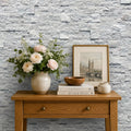 white sparkle split face tiles 3D mosaic tiles