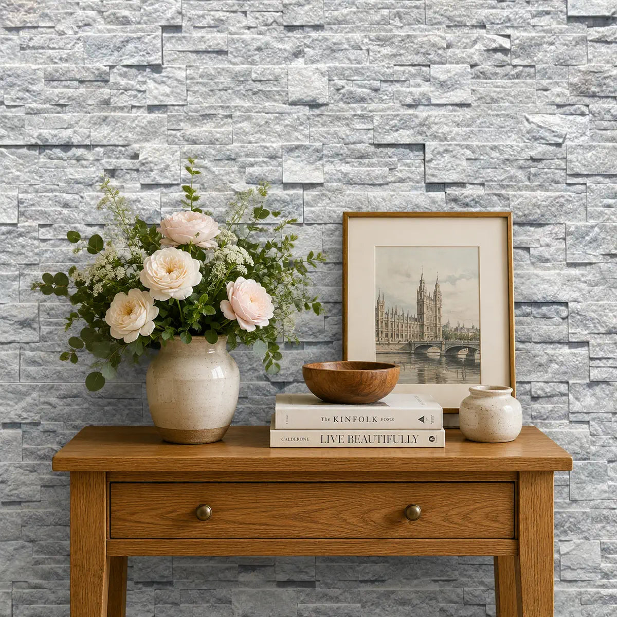 white sparkle split face tiles 3D mosaic tiles