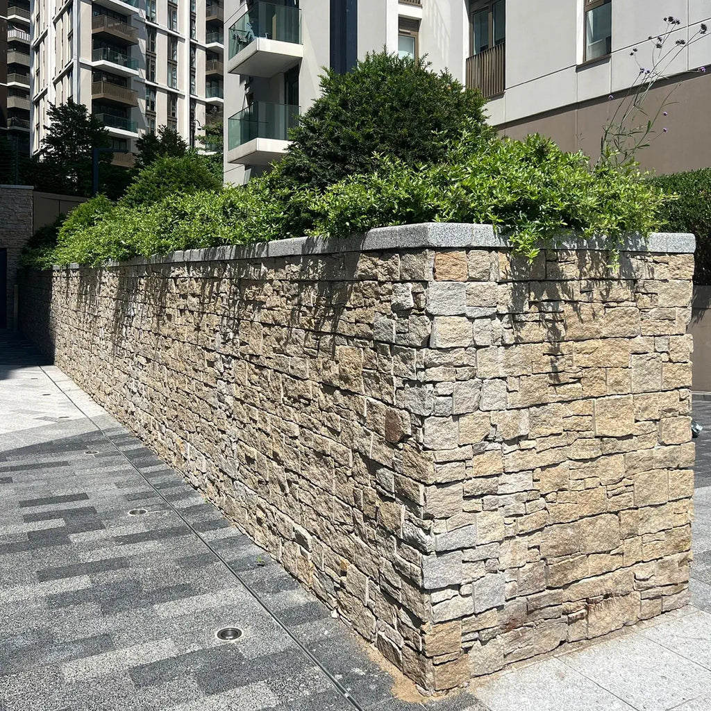 yellow granite stone cladding Z panels