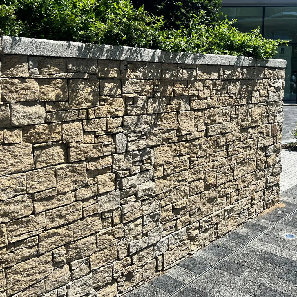 yellow granite stone cladding Z panels