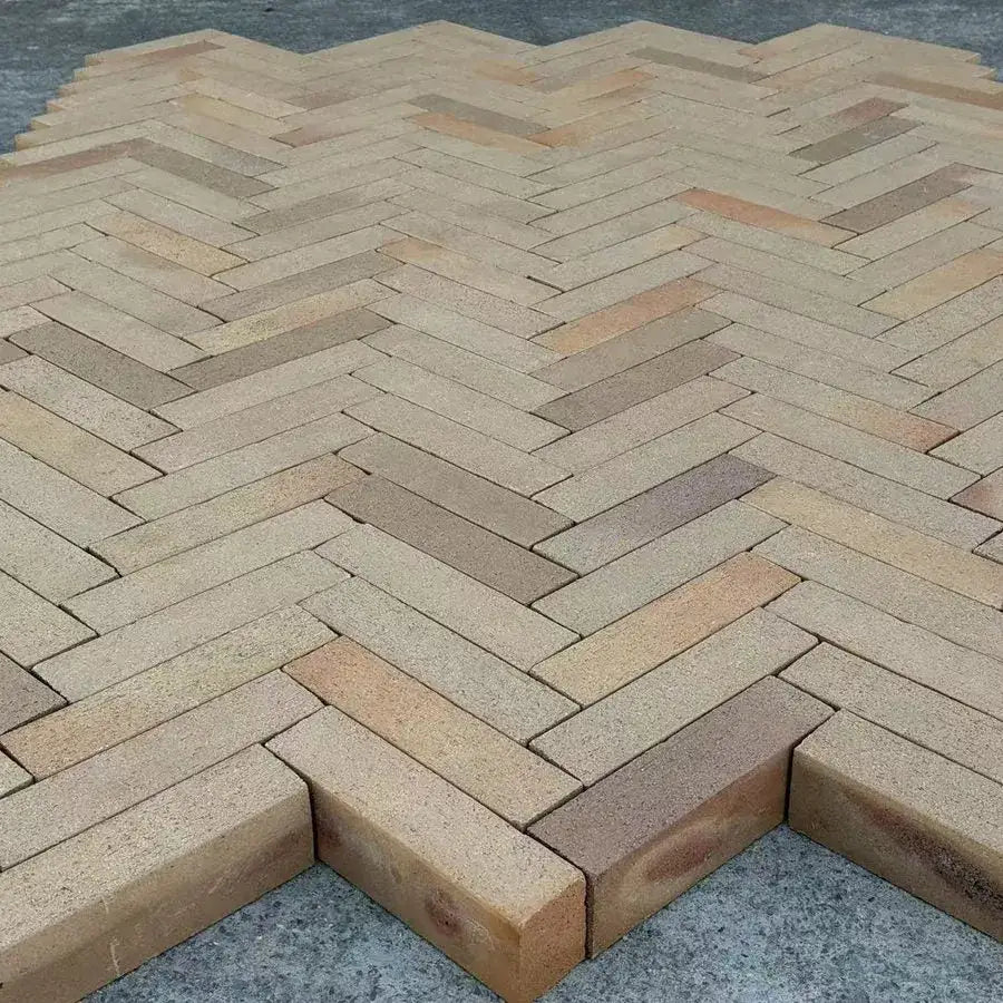 clay pavers yellow buff slim brick