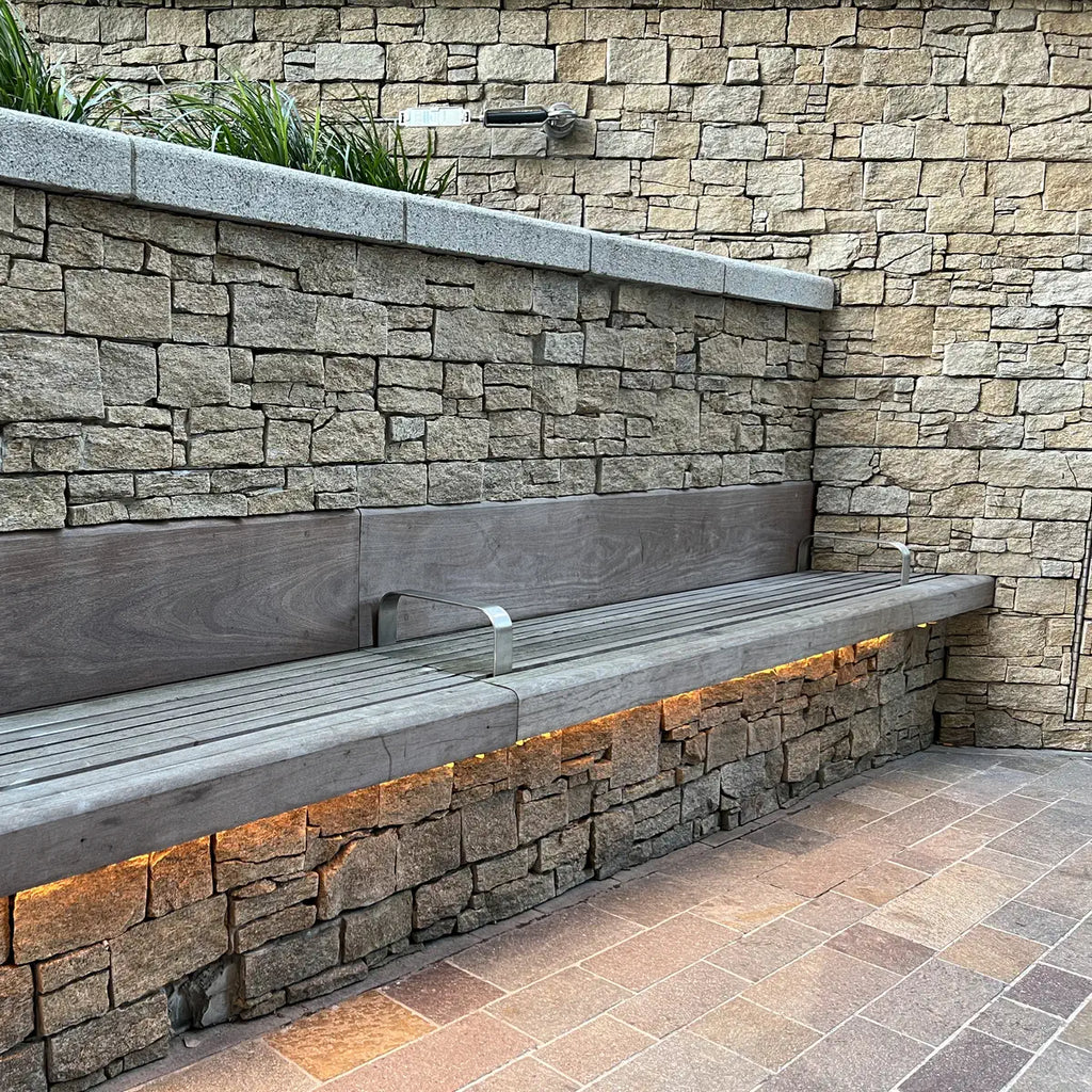 yellow gneiss stone cladding Z panels
