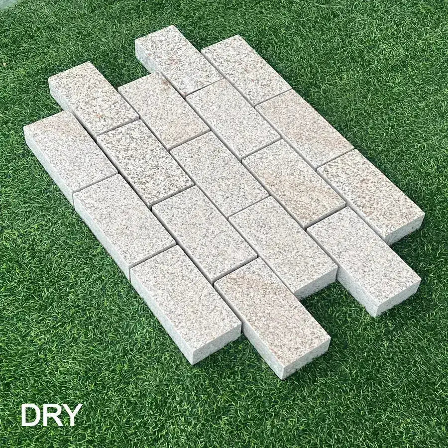 Elara yellow granite setts sawn