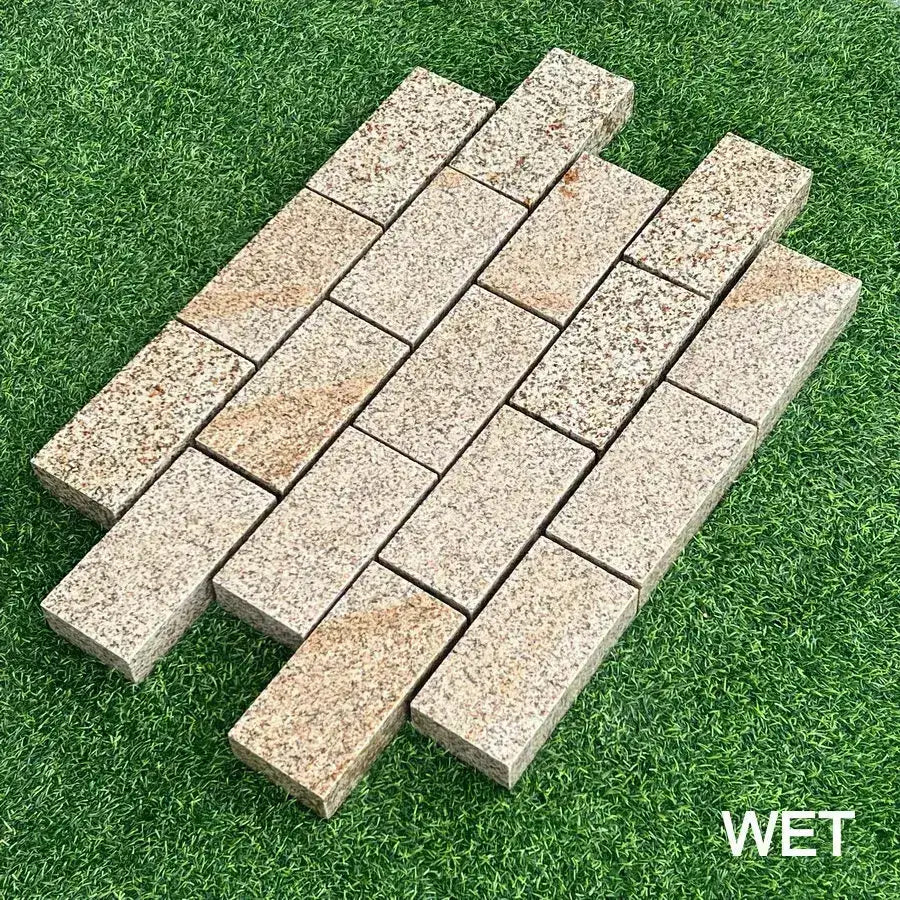 Elara yellow granite setts sawn