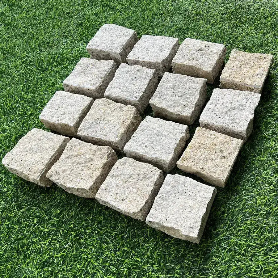 granite setts cropped yellow colour