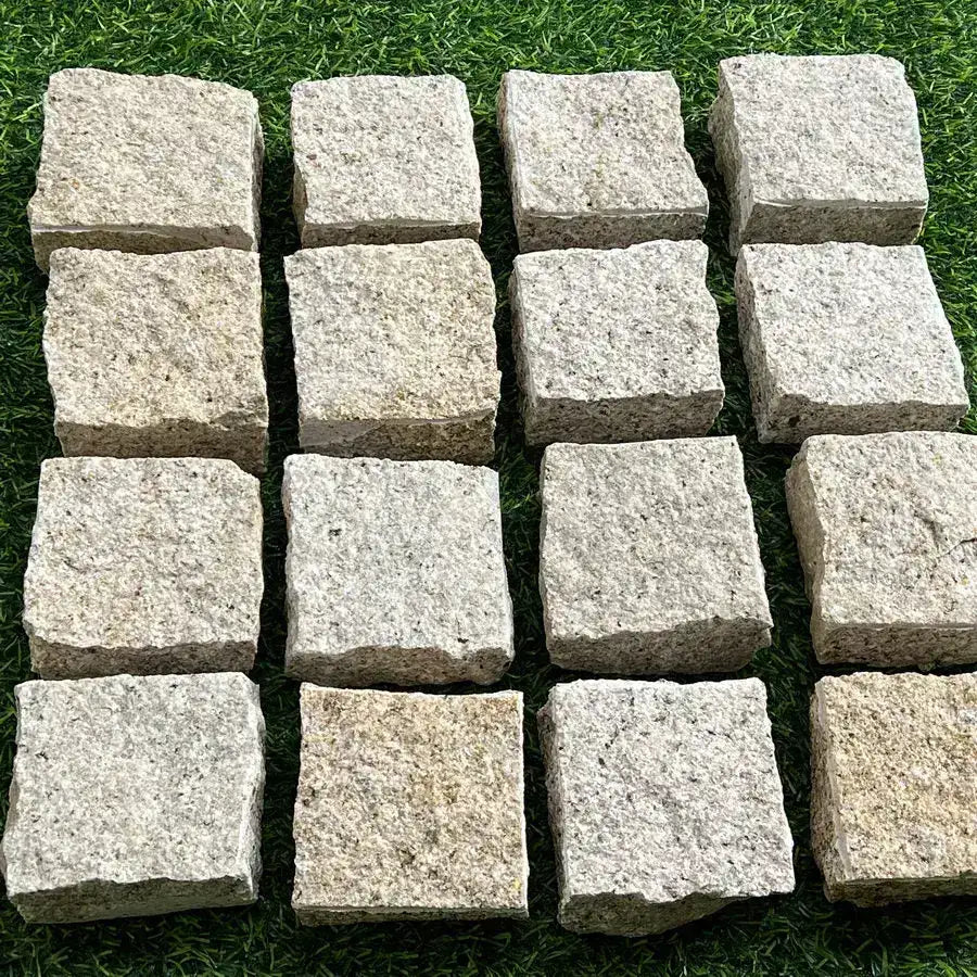 granite setts cropped yellow colour