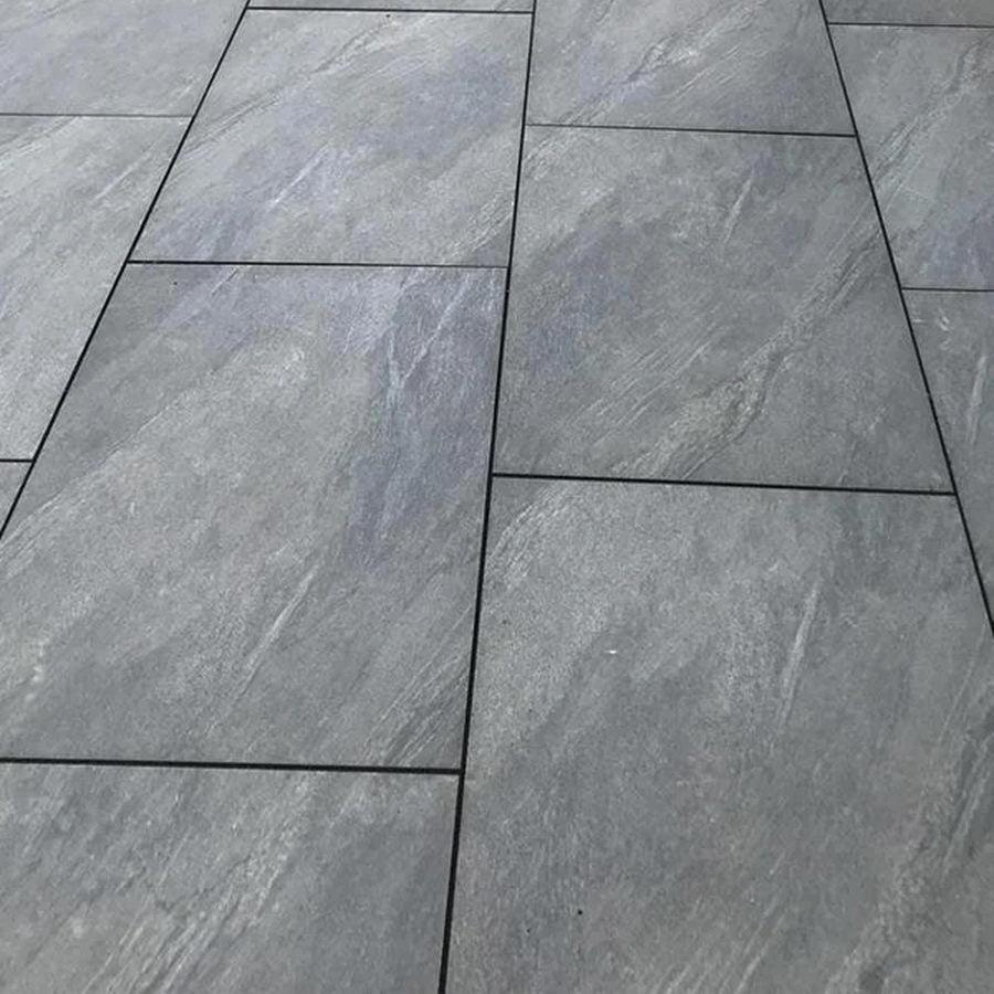anthricate black porcelain paving