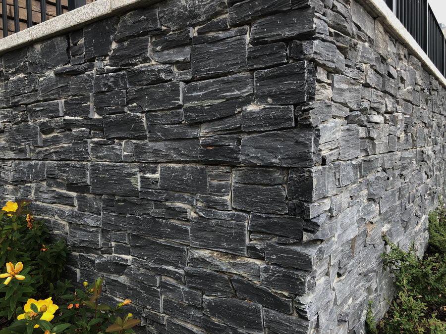 black slate Z stone cladding