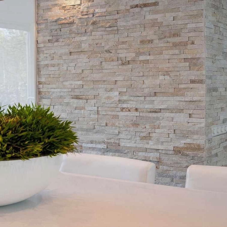 cream sparkle stone cladding