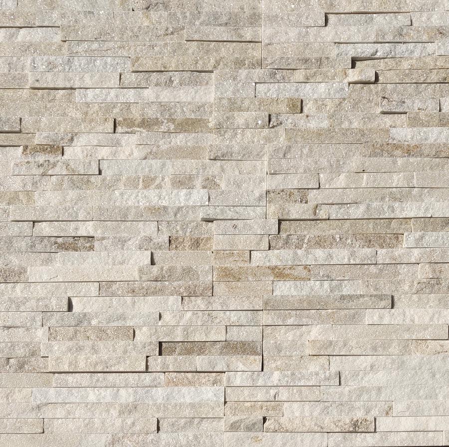 cream sparke quartz stone cladding