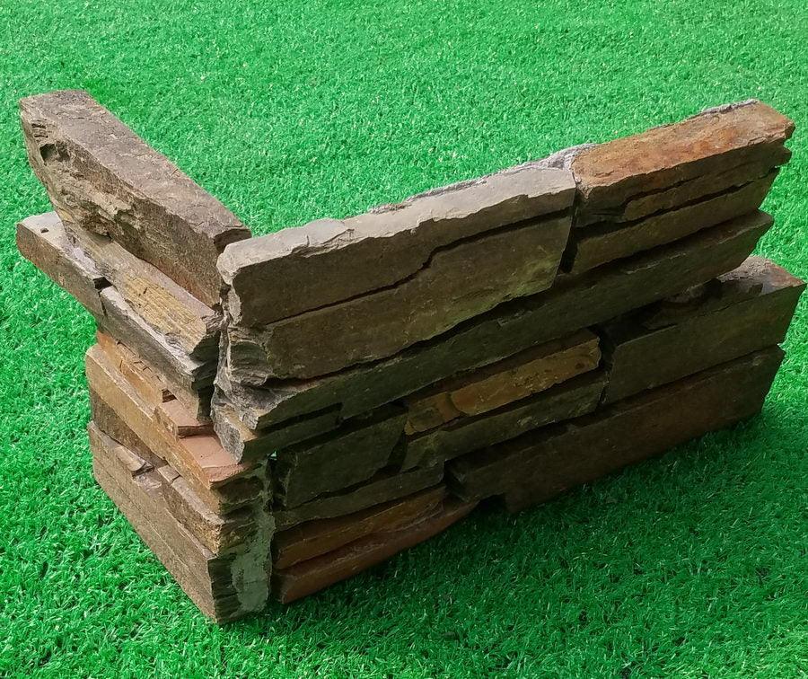 external stone cladding corner multicolour
