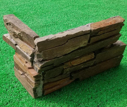 external stone cladding corner multicolour