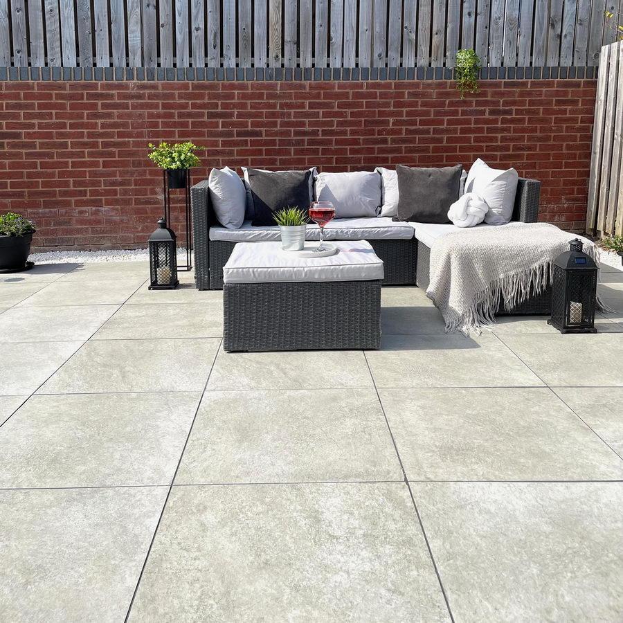 porcelain paving hammer stone grey