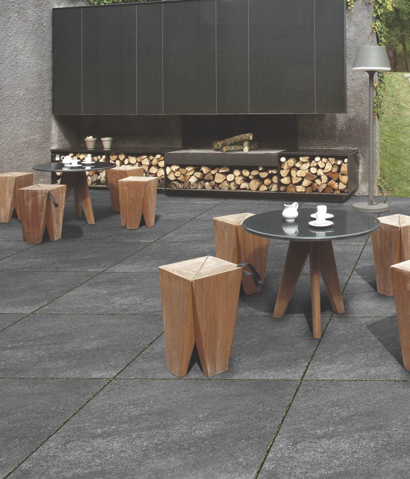 porcelain paving hammerstone nero